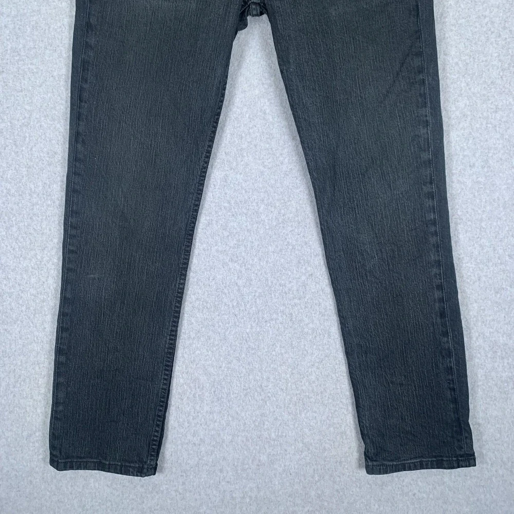 Levi's 511 Slim Fit Jeans Mens 34x30 Black Stretch Denim
